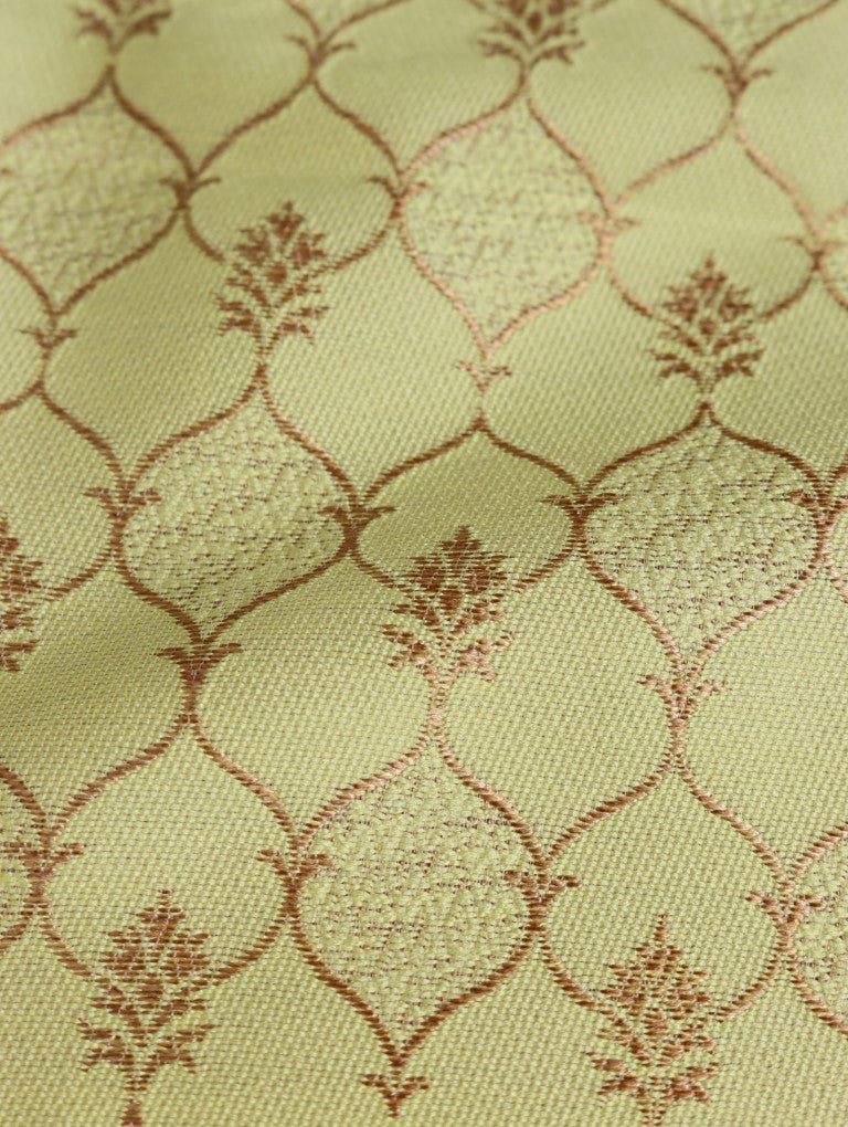 Lime Green Banarasi Fabric