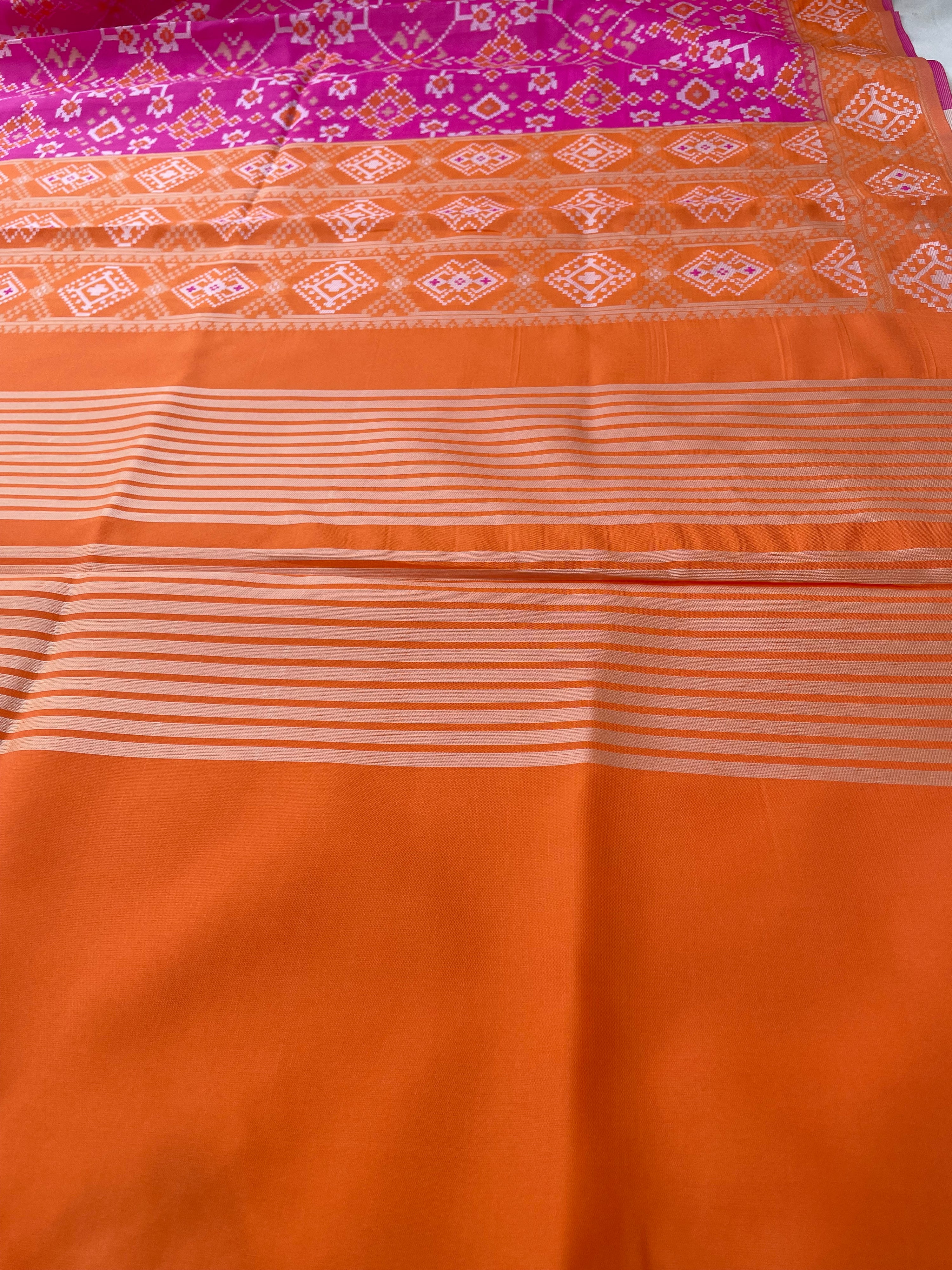 Pink Cotton Semi Silk Buti Banarasi Suit Set