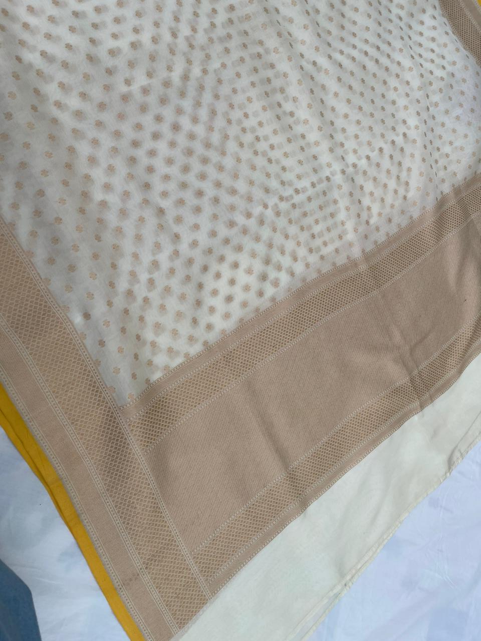 Handwoven Antique Zari Butidar Dupatta