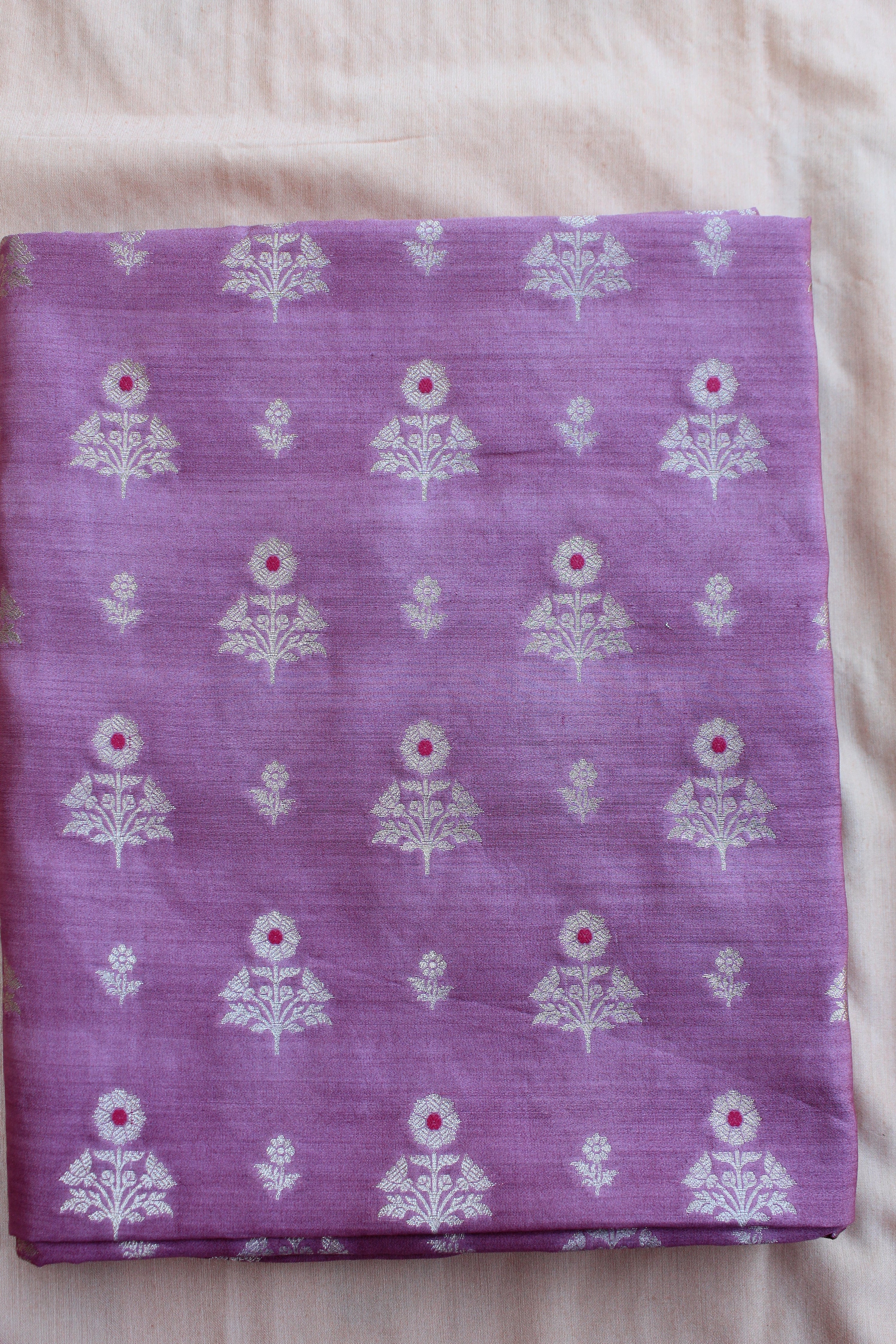 Pink Banarasi Chiniya Silk Suit Set