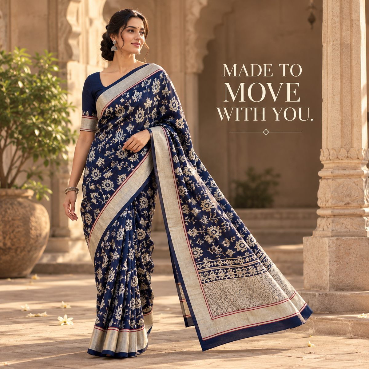 Black Handwoven Pure Kataan Silk Brocade Jaal Benarasi Saree