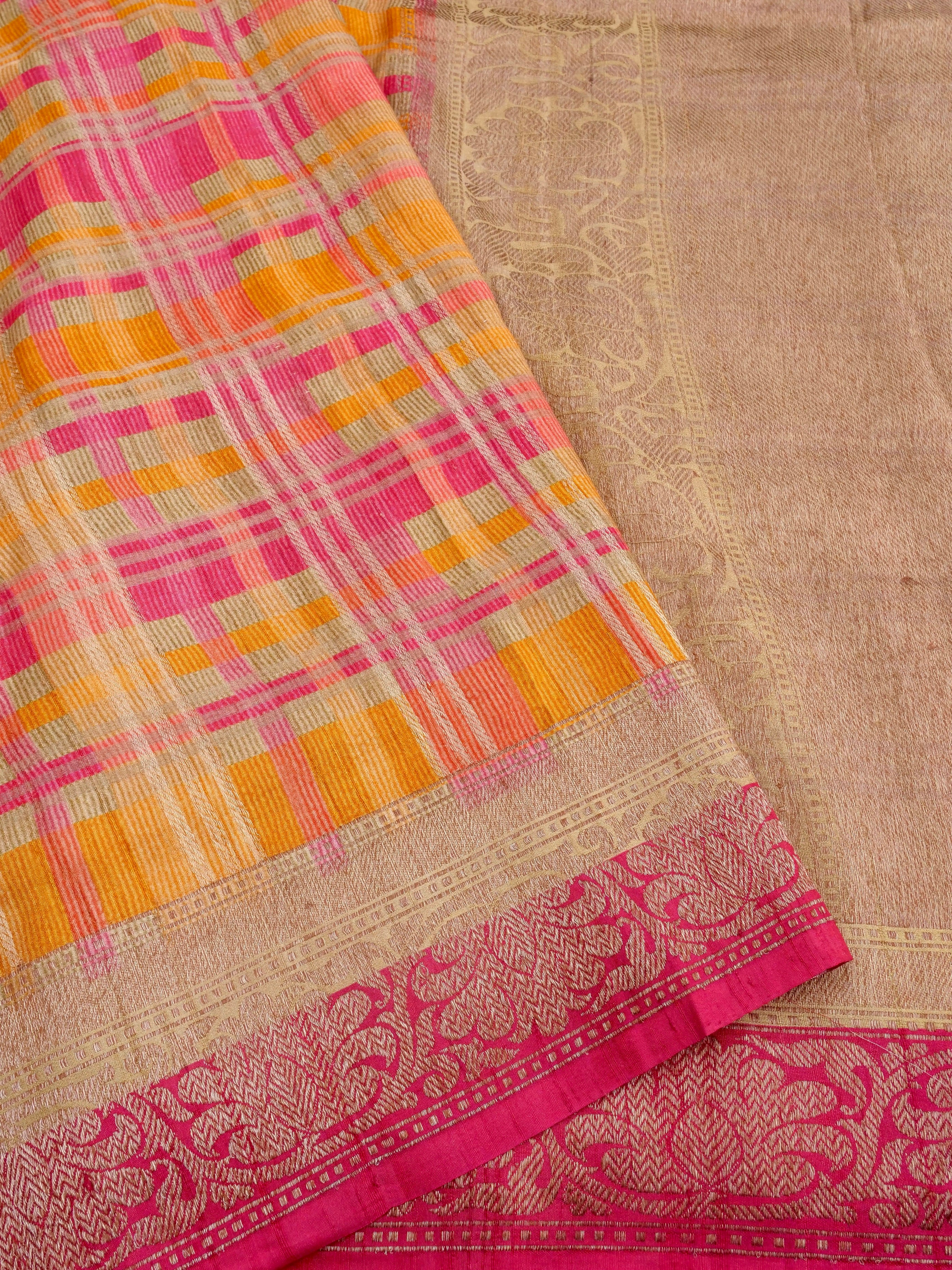 Rangkaat Handwoven Pure Kataan Silk Banarasi Saree
