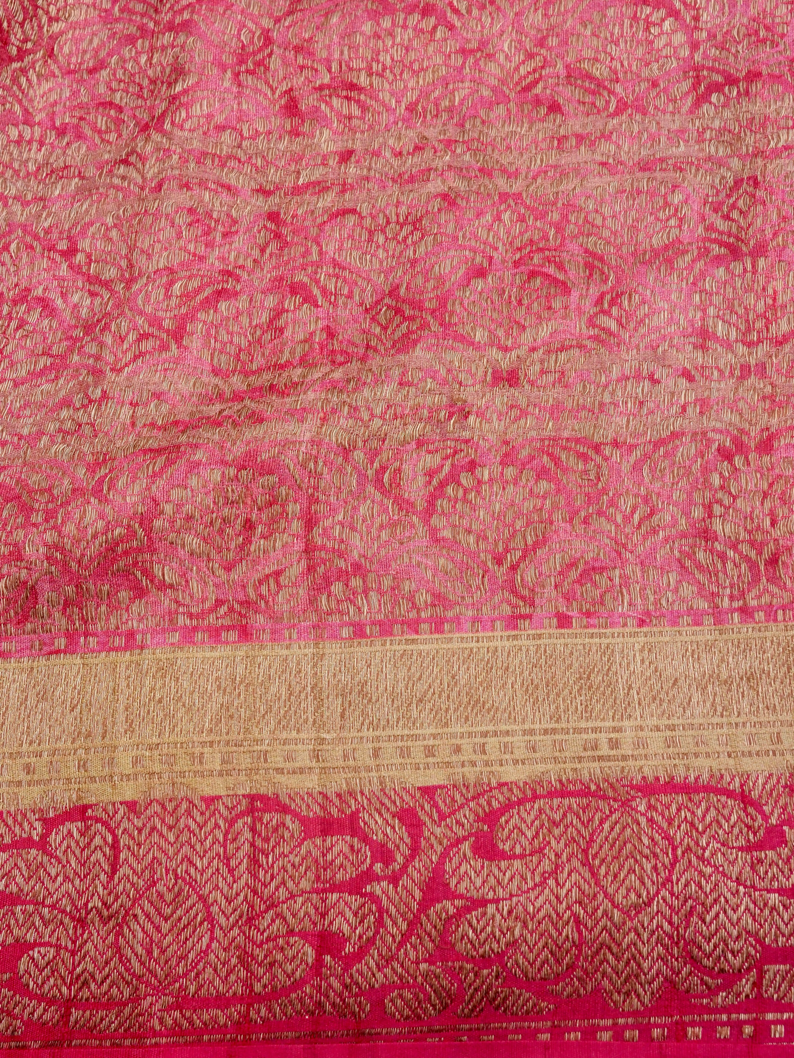 Rangkaat Handwoven Pure Kataan Silk Banarasi Saree
