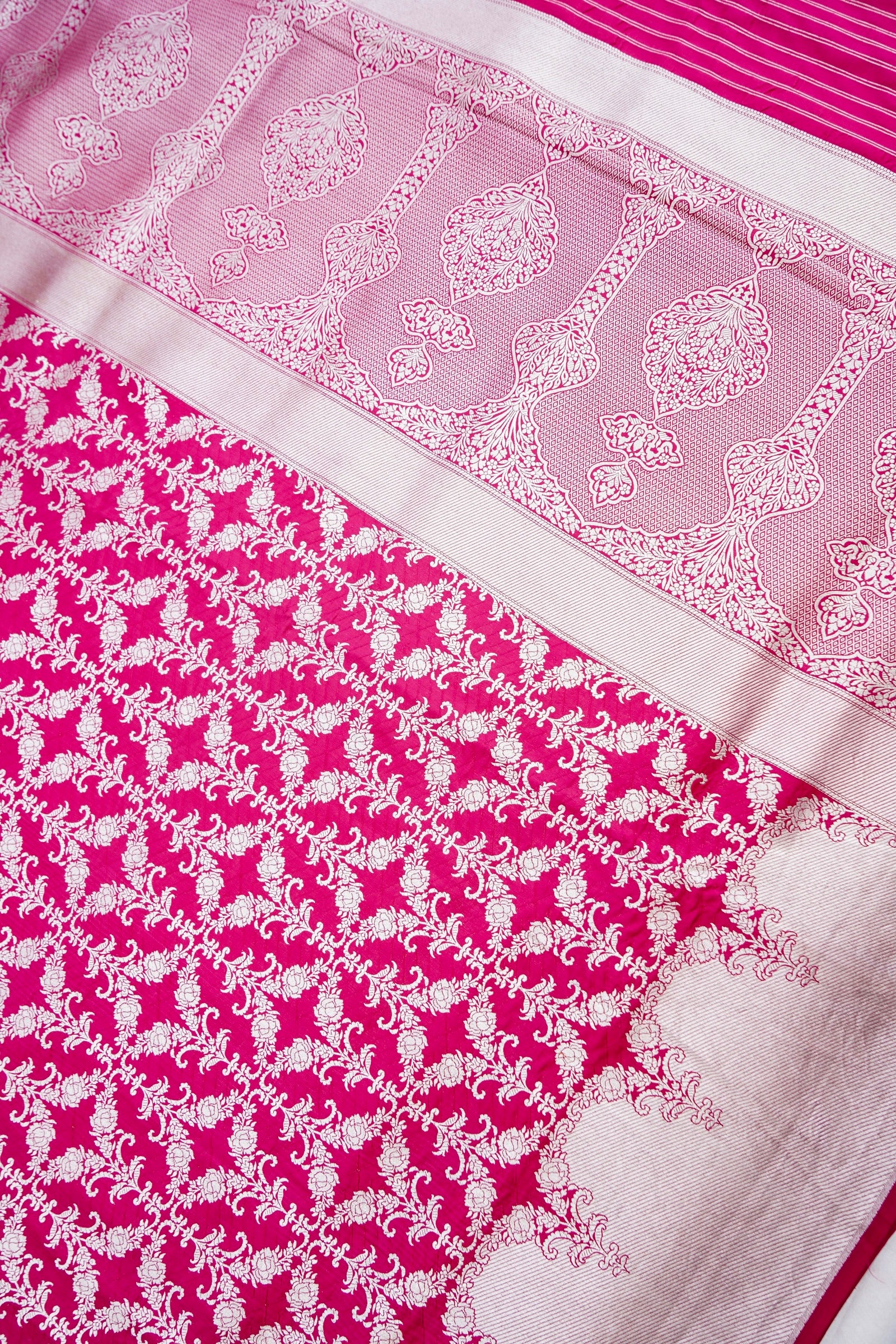 Red Handwoven Pure Silk Banarasi Saree