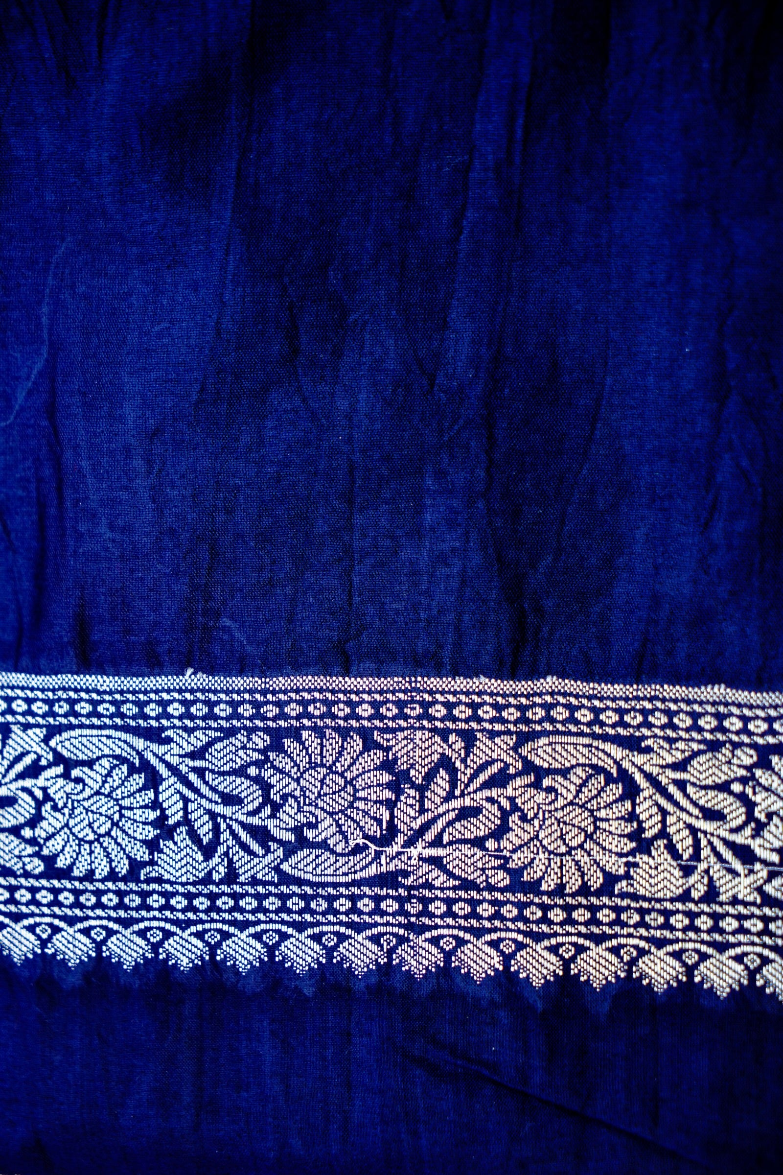 Lilac Raw Mango Silk Meena Striped Saree