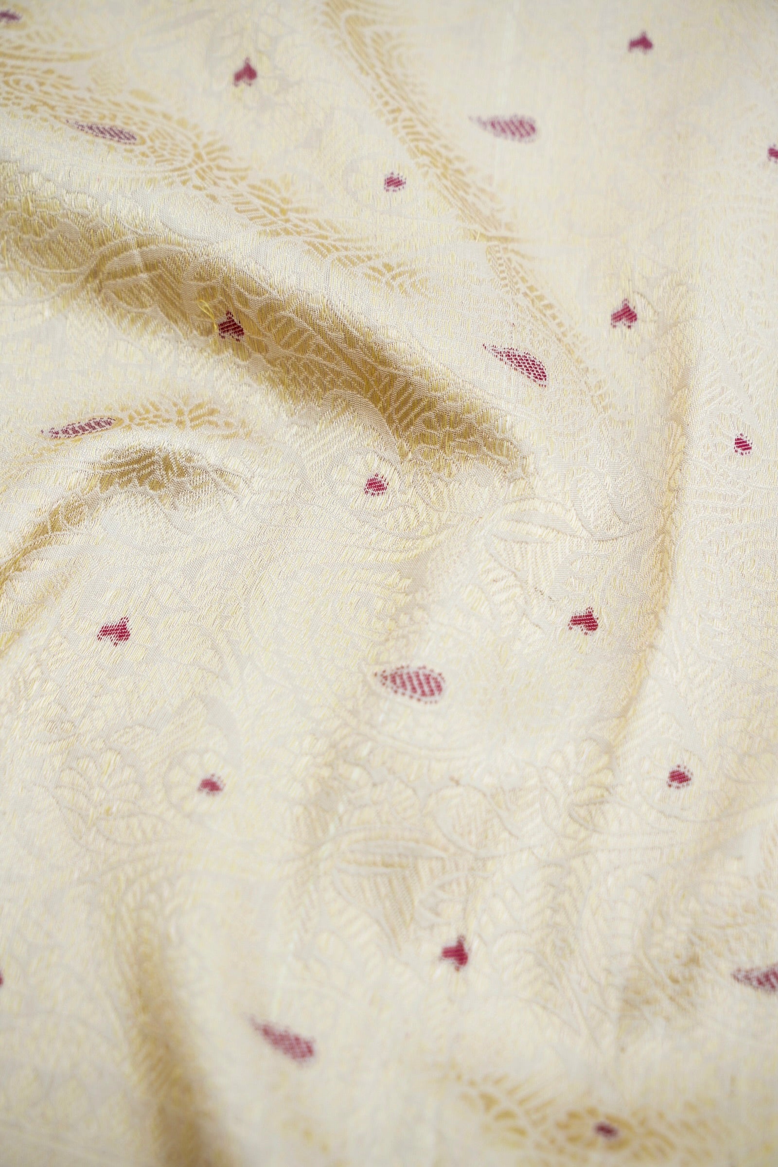 Golden Brocade Handwoven Banarasi Pure Silk Saree