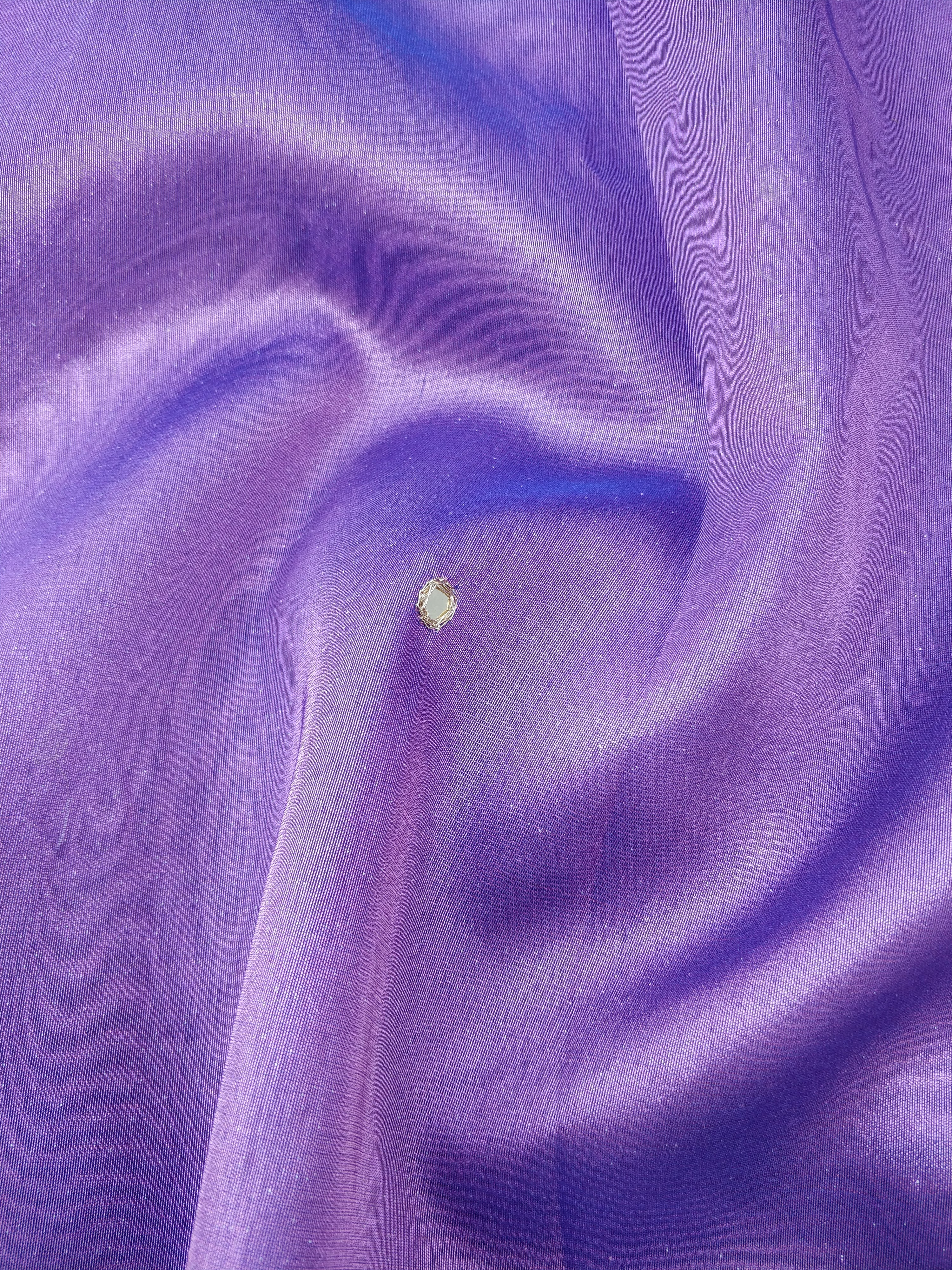 Purple Tissue Silk Saree with Embellished Border