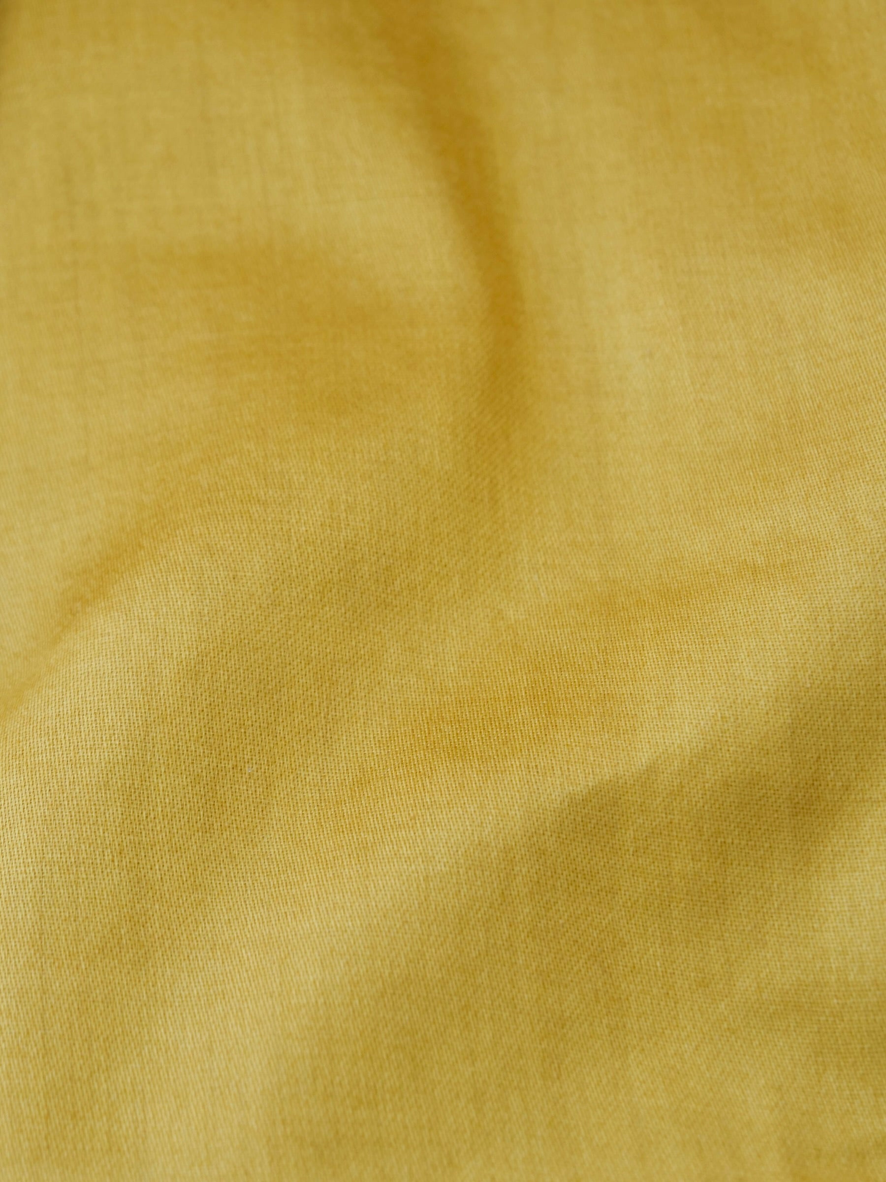 Yellow Cotton Unstitched Banarasi Suit Set