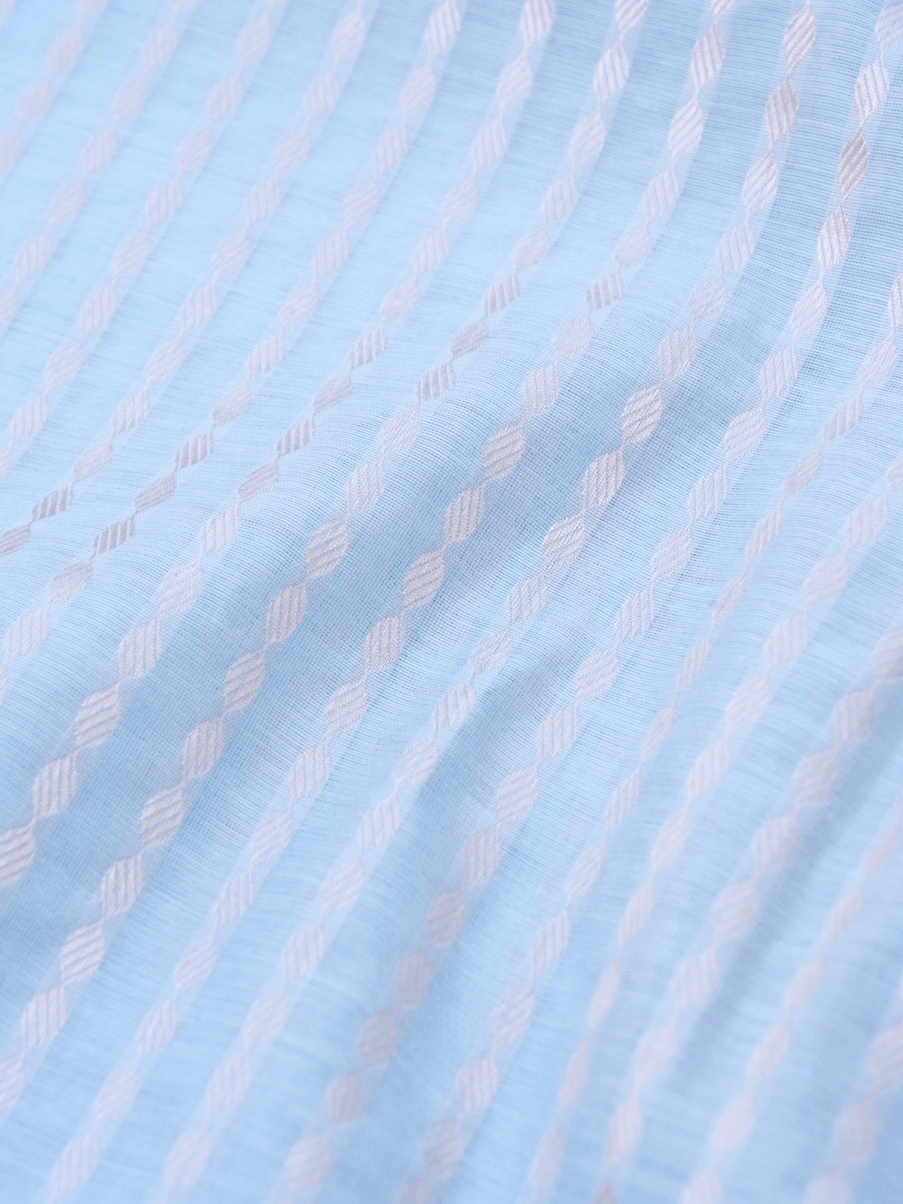 Grey Banarasi Cotton Unstitched Suit Set