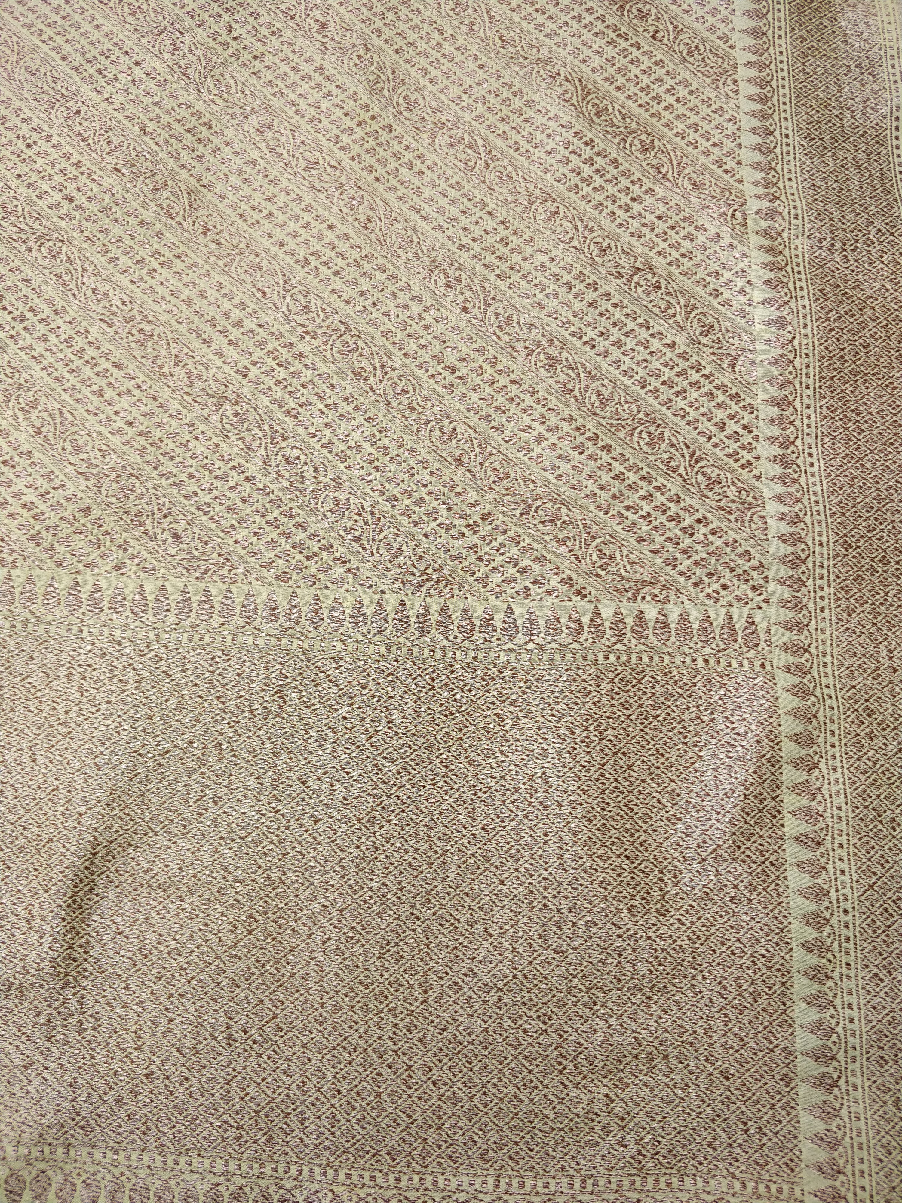 Lemon Yellow Cotton Banarasi Unstitched Suit Set