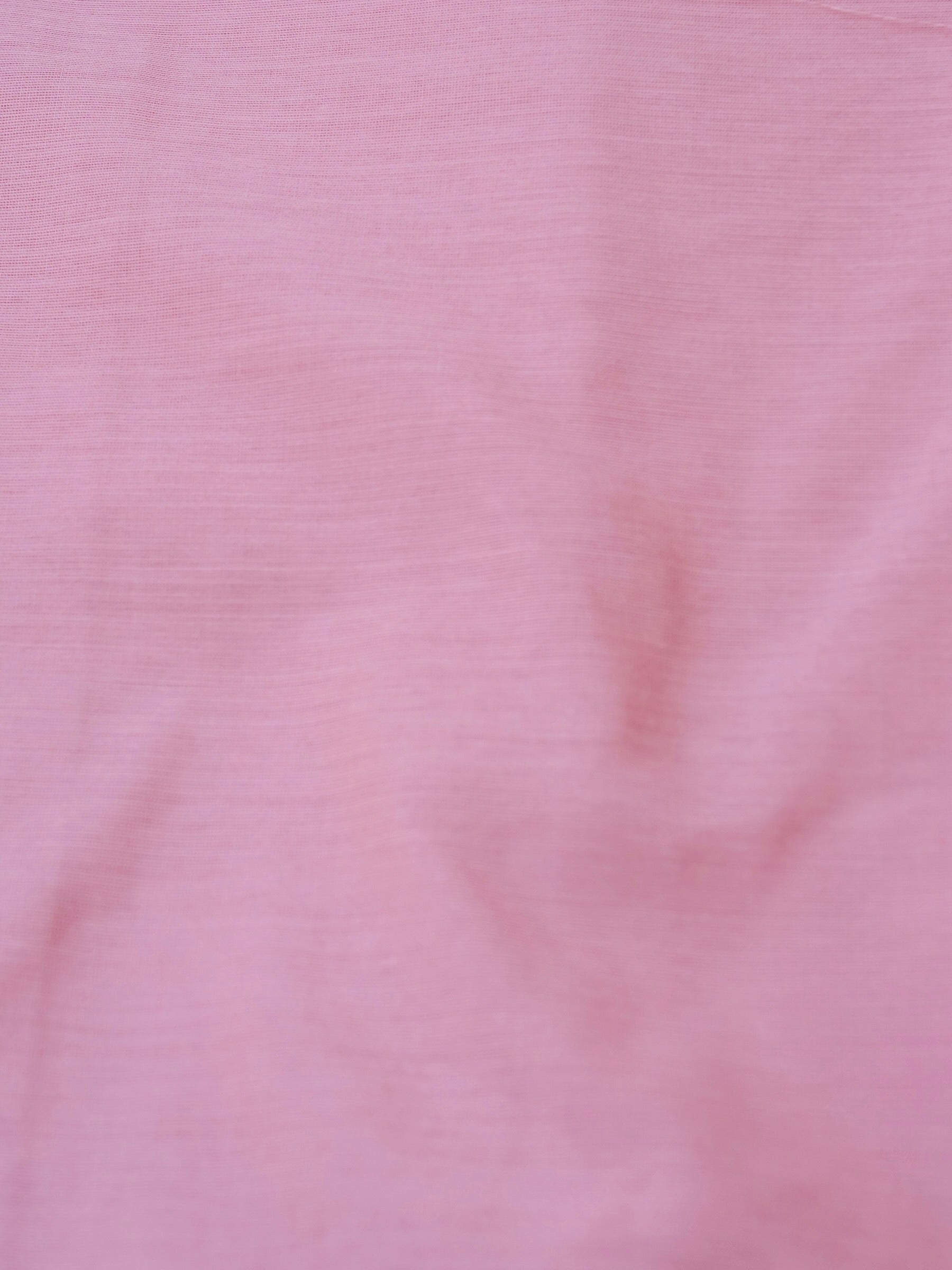 Pink Banarasi Cotton Unstitched Suit Set