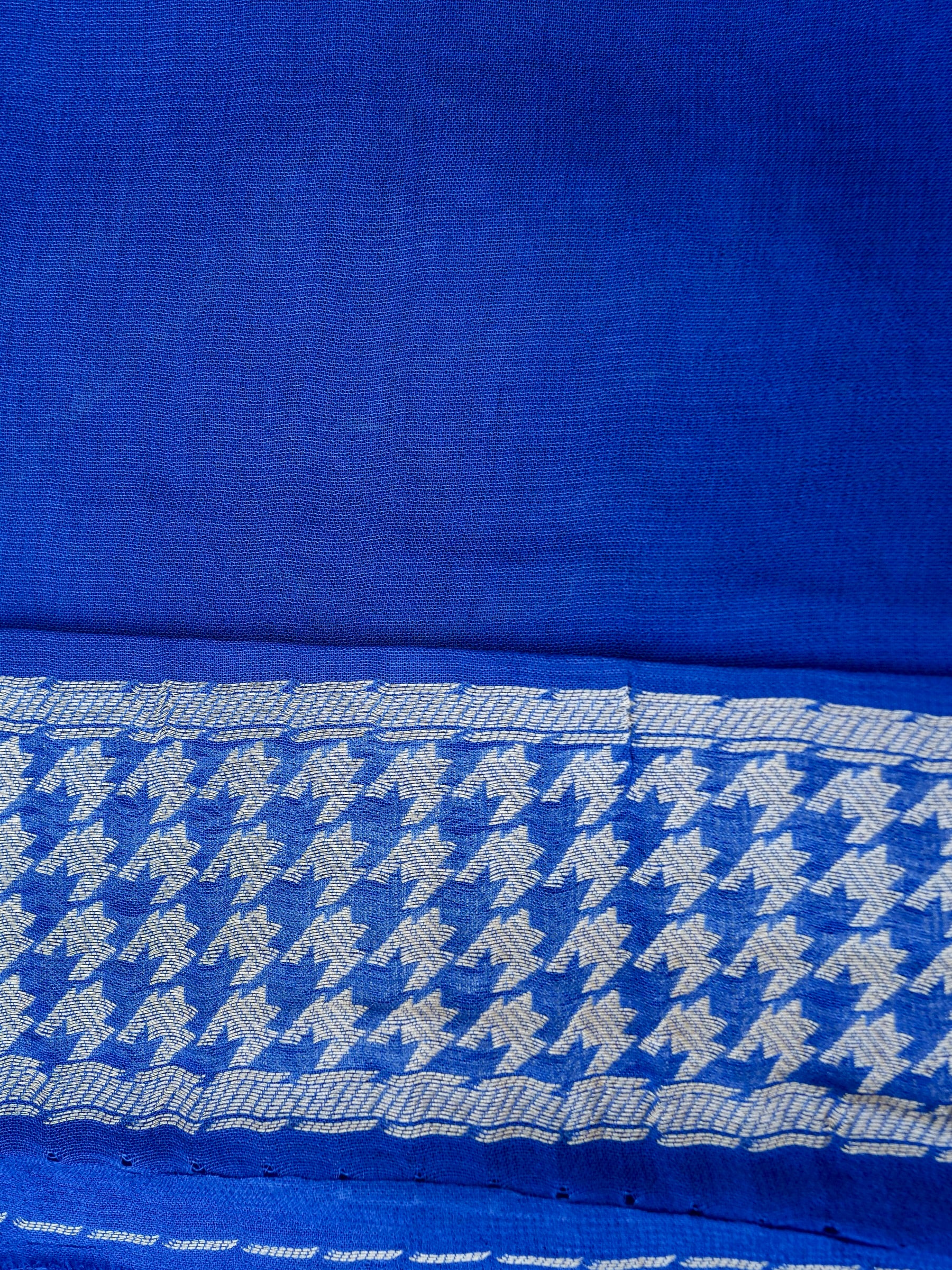 Blue Georgette Silk Banarasi Saree