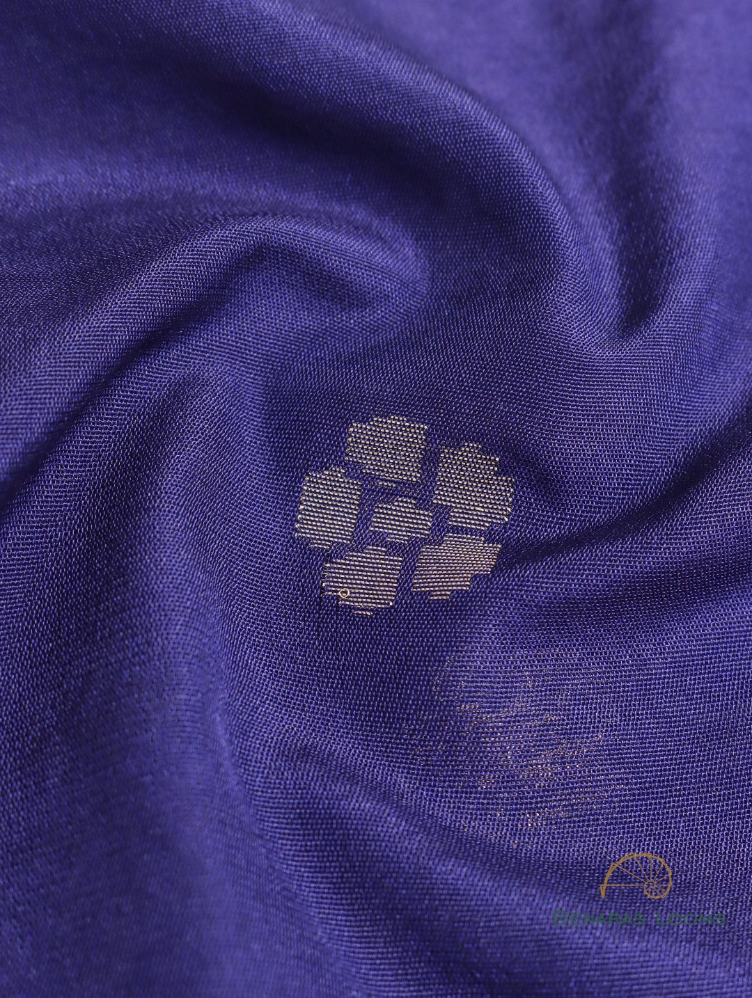 Blue Handwoven Silk Cotton Fabric