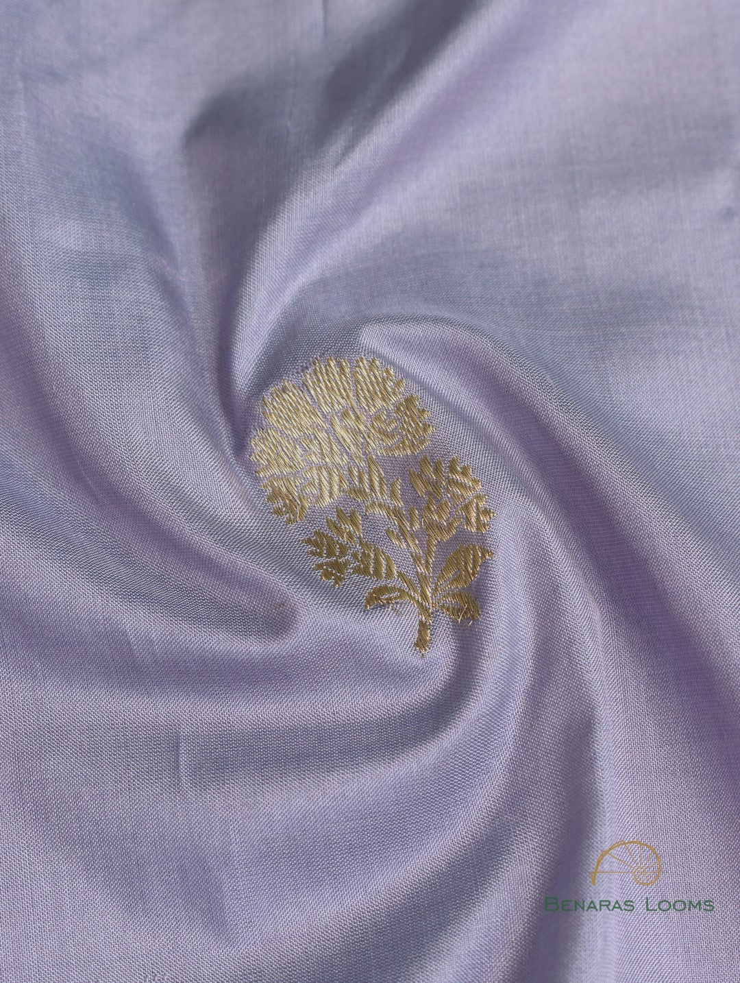 Grey Handwoven Pure Silk Fabric