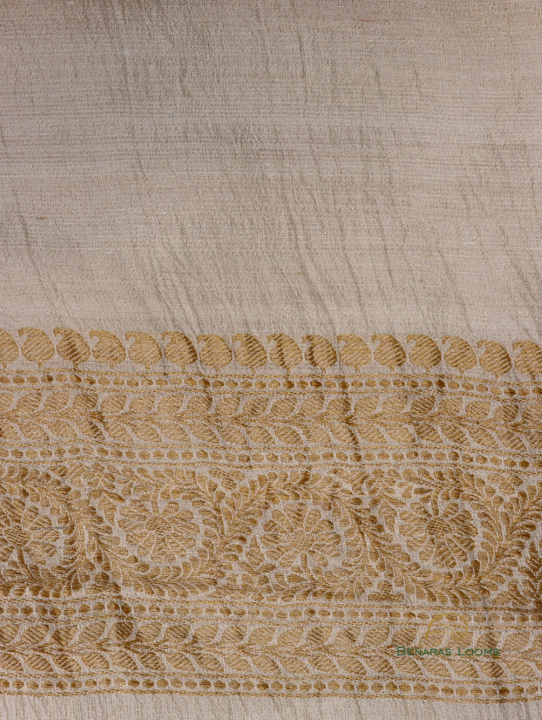 Dyeable Handwoven Pure Tussar Silk Banarasi Saree