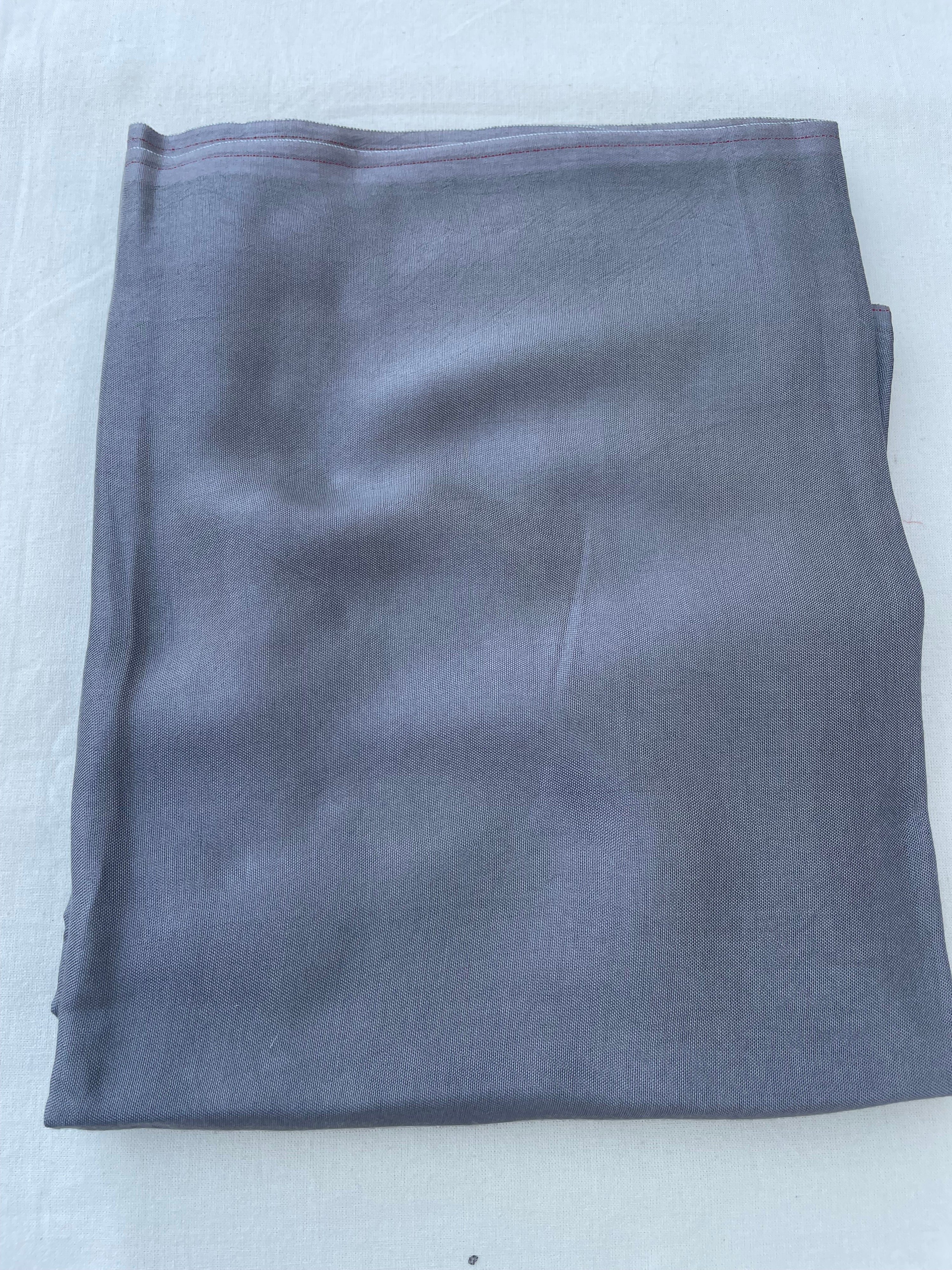 Gray Linen Embroidered Unstitched Suit Fabric