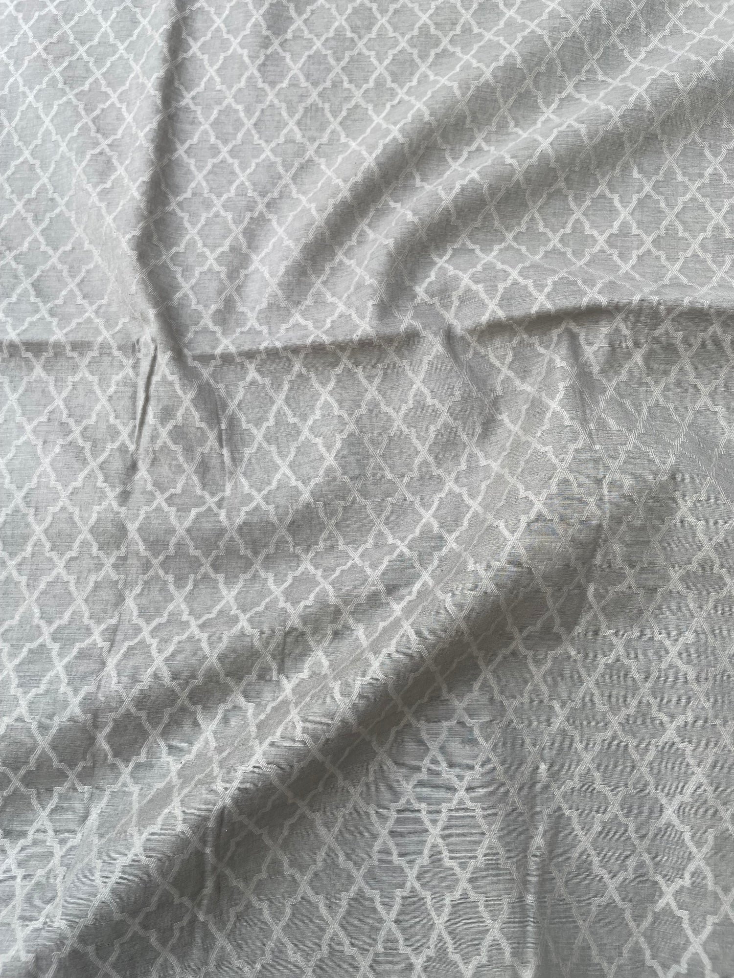 Gray Banarasi Cotton Suit Set