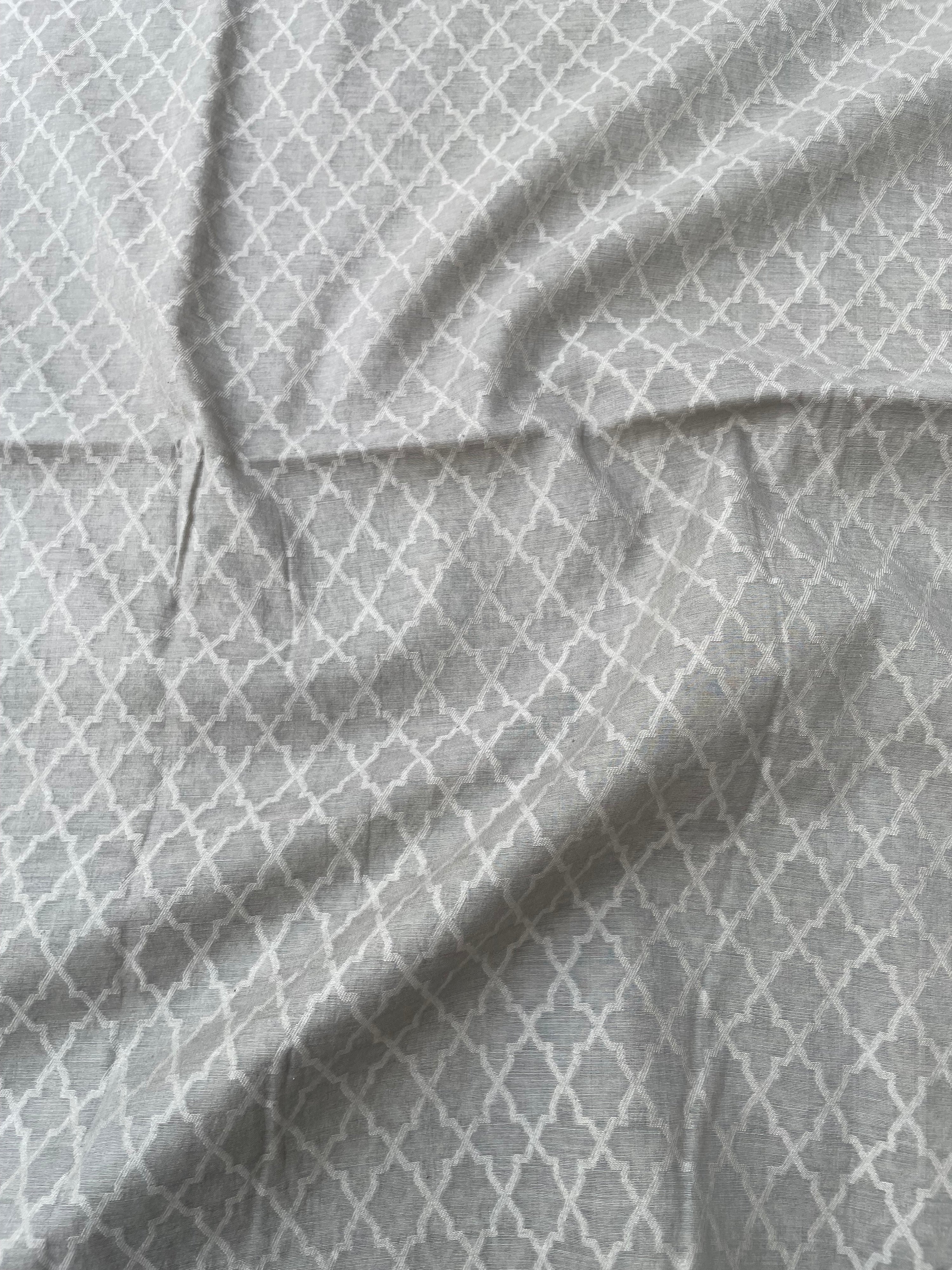 Gray Banarasi Cotton Suit Set