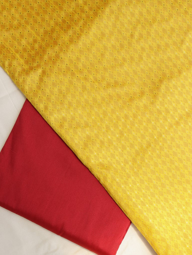 Yellow Banarasi Fabric