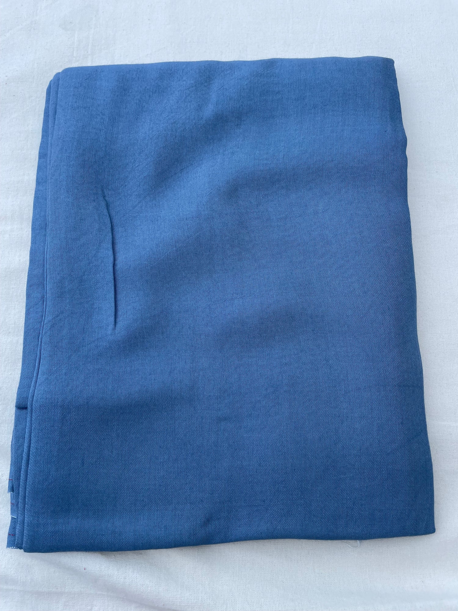 Blue Linen Embroidered Unstitched Suit Fabric