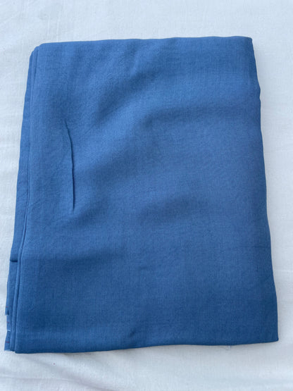 Blue Linen Embroidered Unstitched Suit Fabric