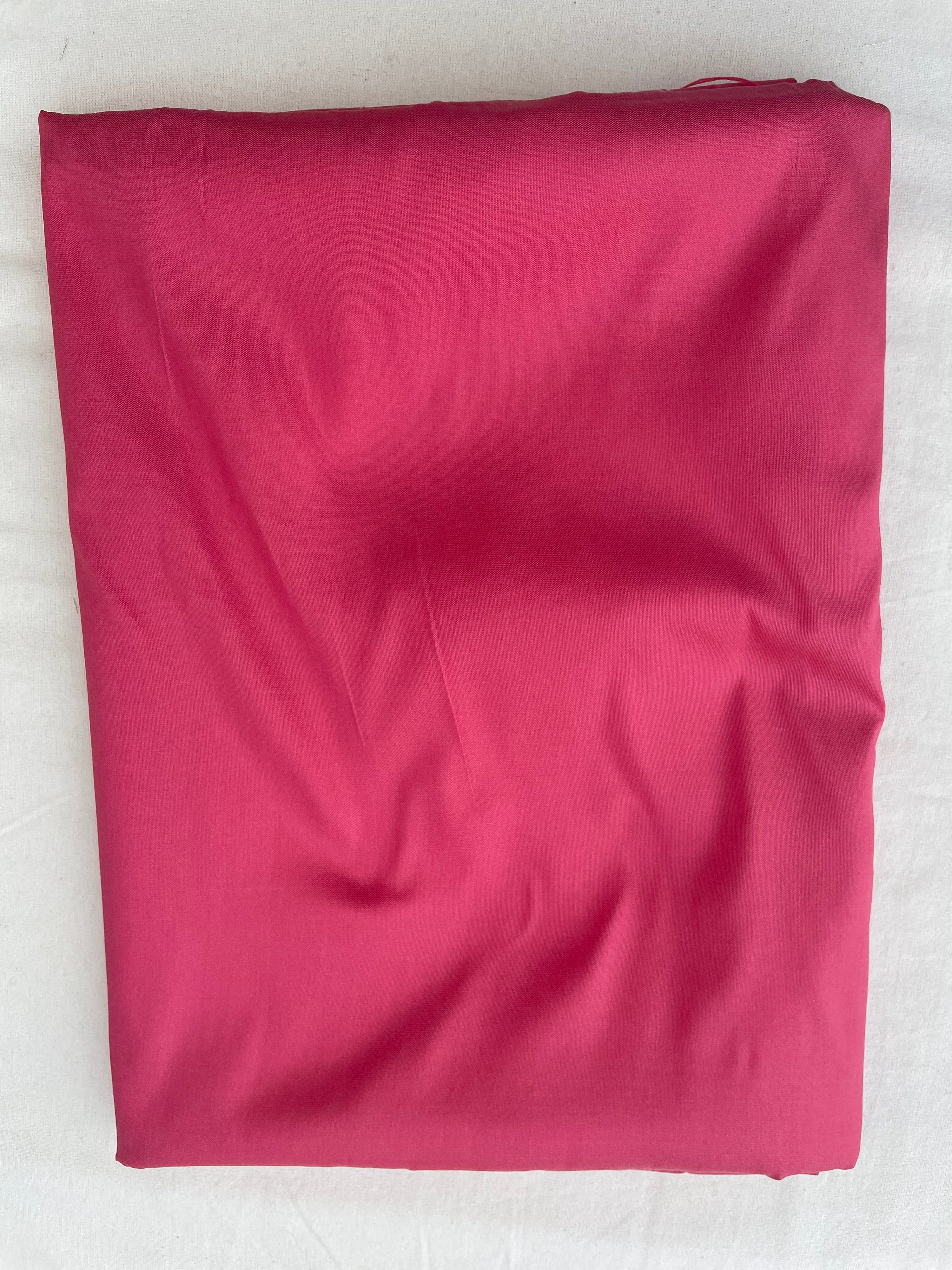 Pink Cotton Semi Silk Buti Banarasi Suit Set