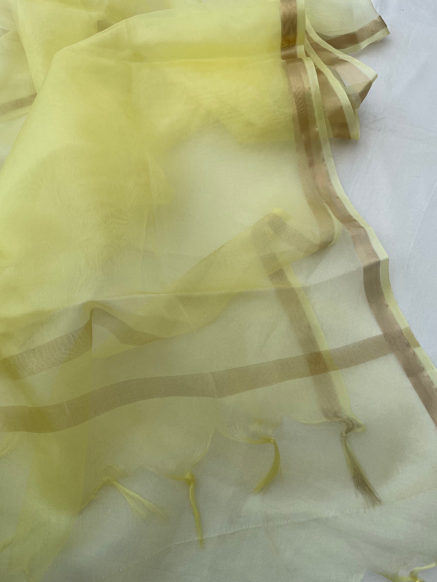 Yellow Banarasi Cotton Suit Set