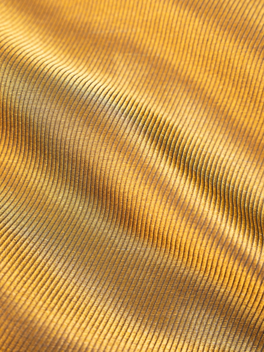 Gold Handwoven Pure Silk Banarasi Fabric