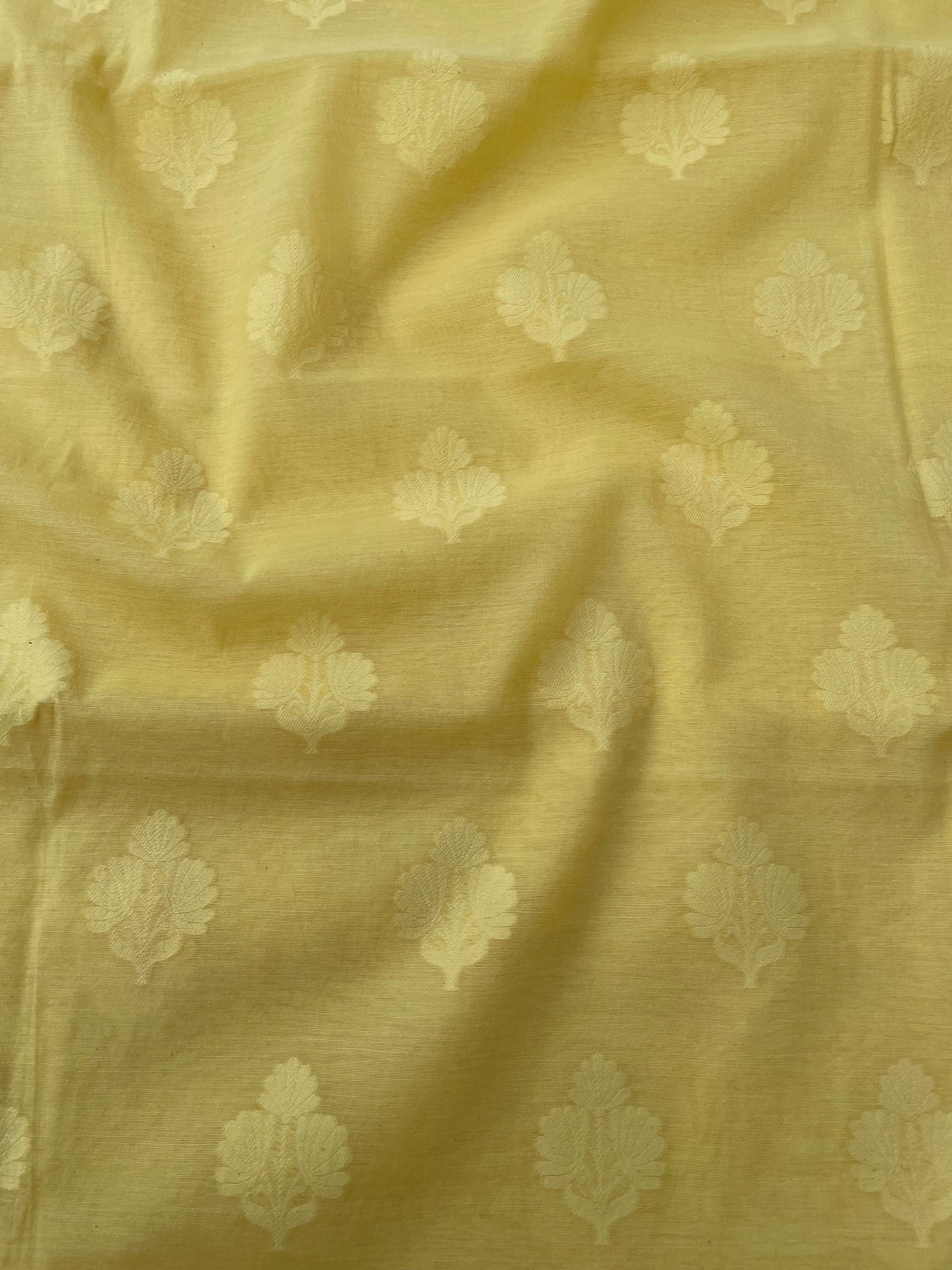 Yellow Banarasi Cotton Suit Set
