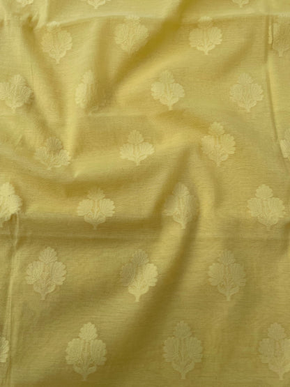 Yellow Banarasi Cotton Suit Set