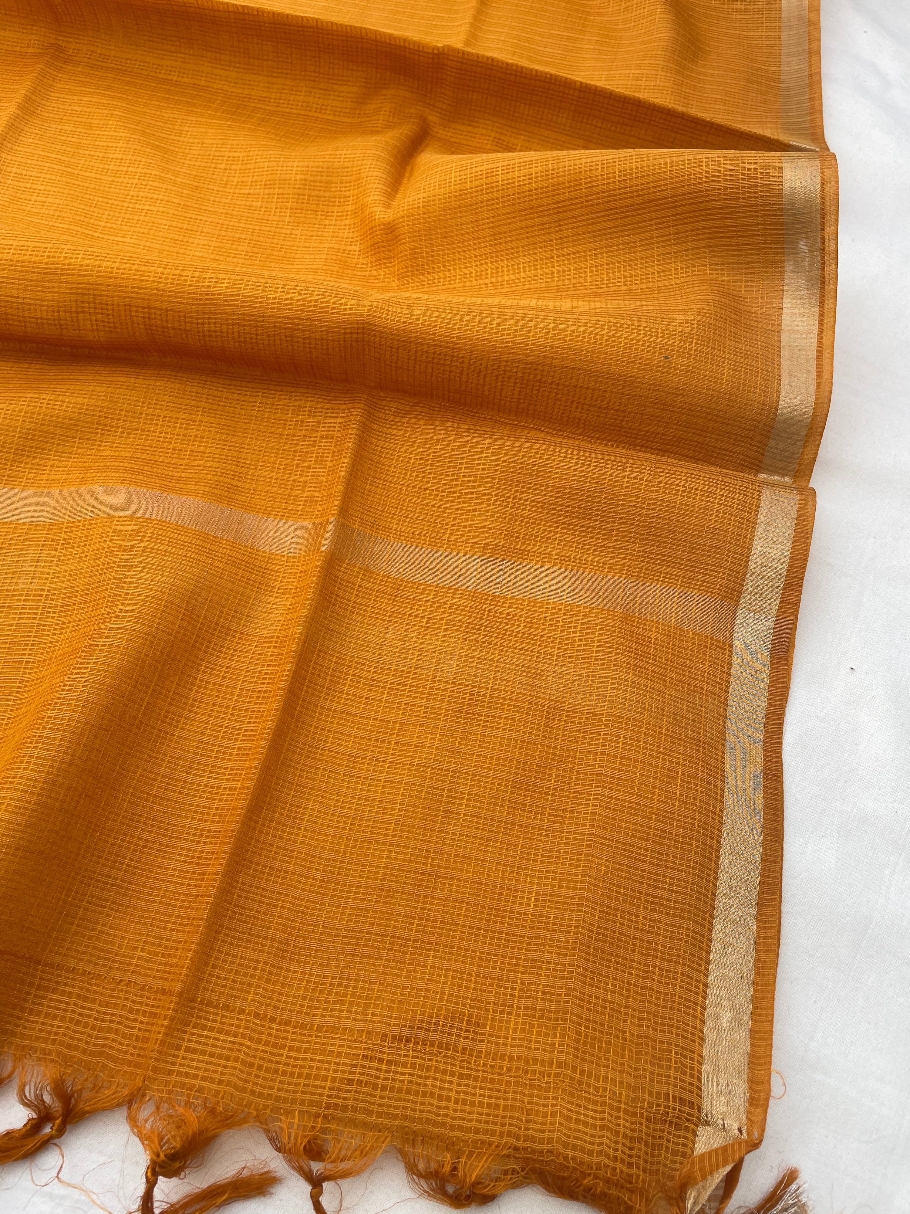 Yellow Meenakari Banarasi Cotton Suit Set
