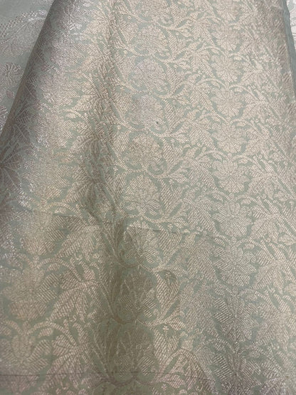 Vibha Pista Green Handwoven Pure Silk Banarasi Lehenga