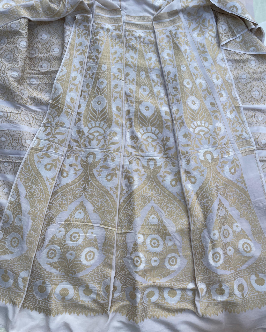 Dyeable Khaddi Georgette Banarasi Lehenga Panels