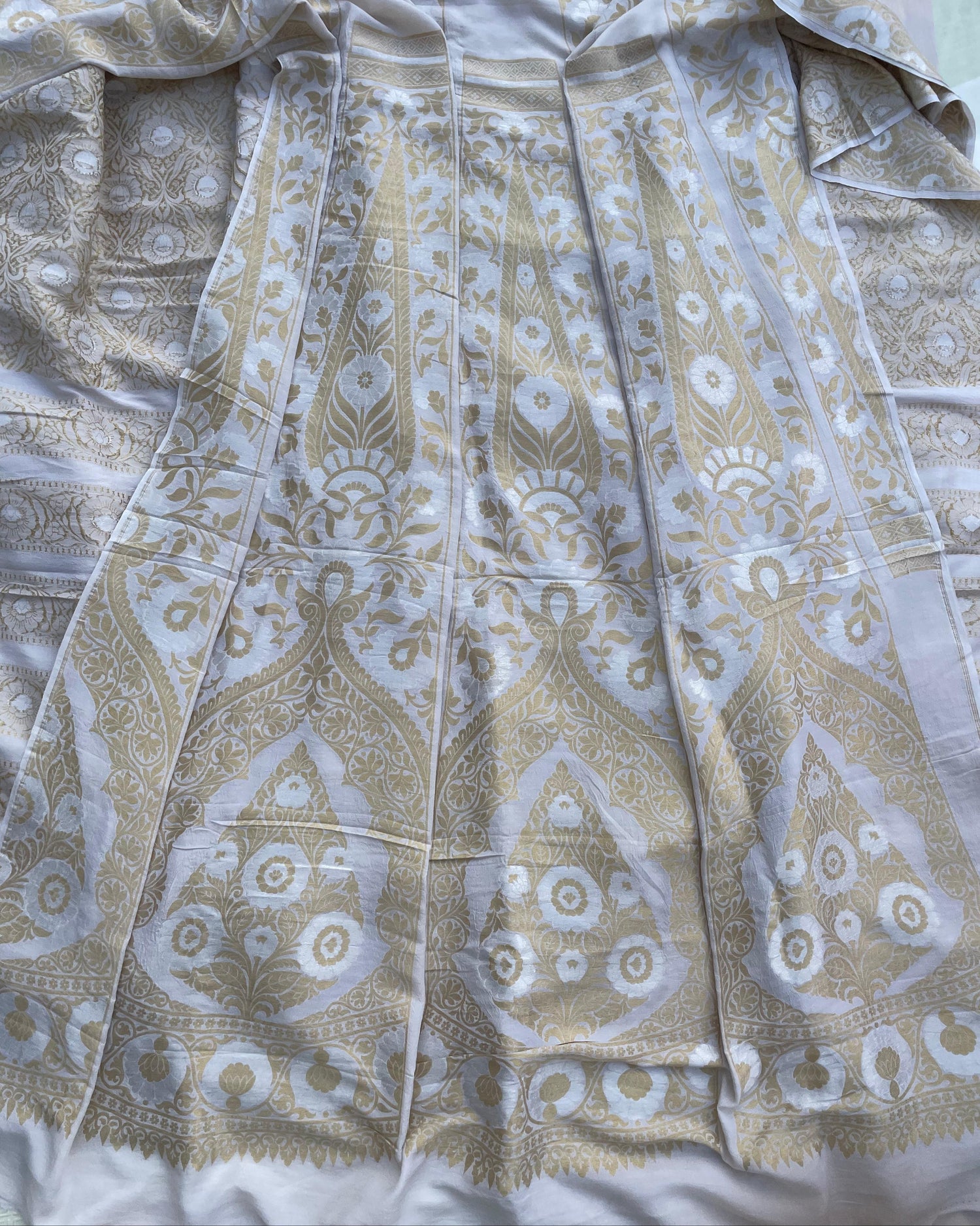 Dyeable Khaddi Georgette Banarasi Lehenga Panels