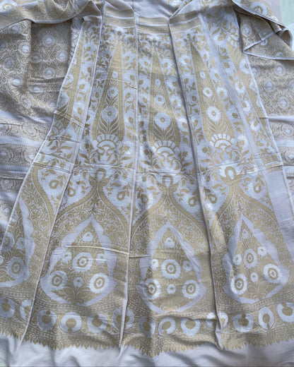 Dyeable Khaddi Georgette Banarasi Lehenga Panels