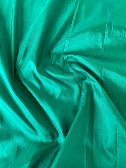 Green Handwoven Pure Kataan Silk Kadhua Jangla Banarasi Saree