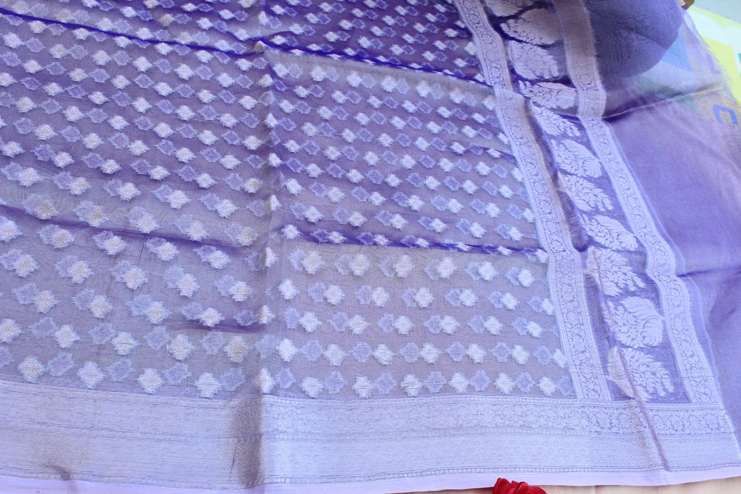 Purple Banarasi Chiniya Silk Suit Set
