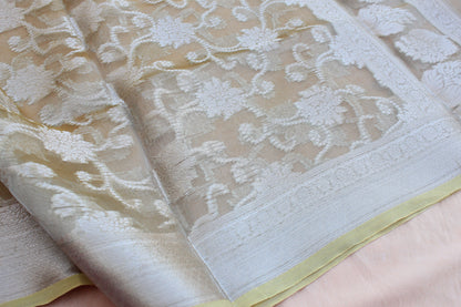 Yellow Banarasi Chiniya Silk Suit Set
