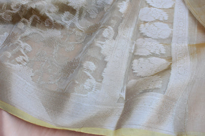 Yellow Banarasi Chiniya Silk Suit Set