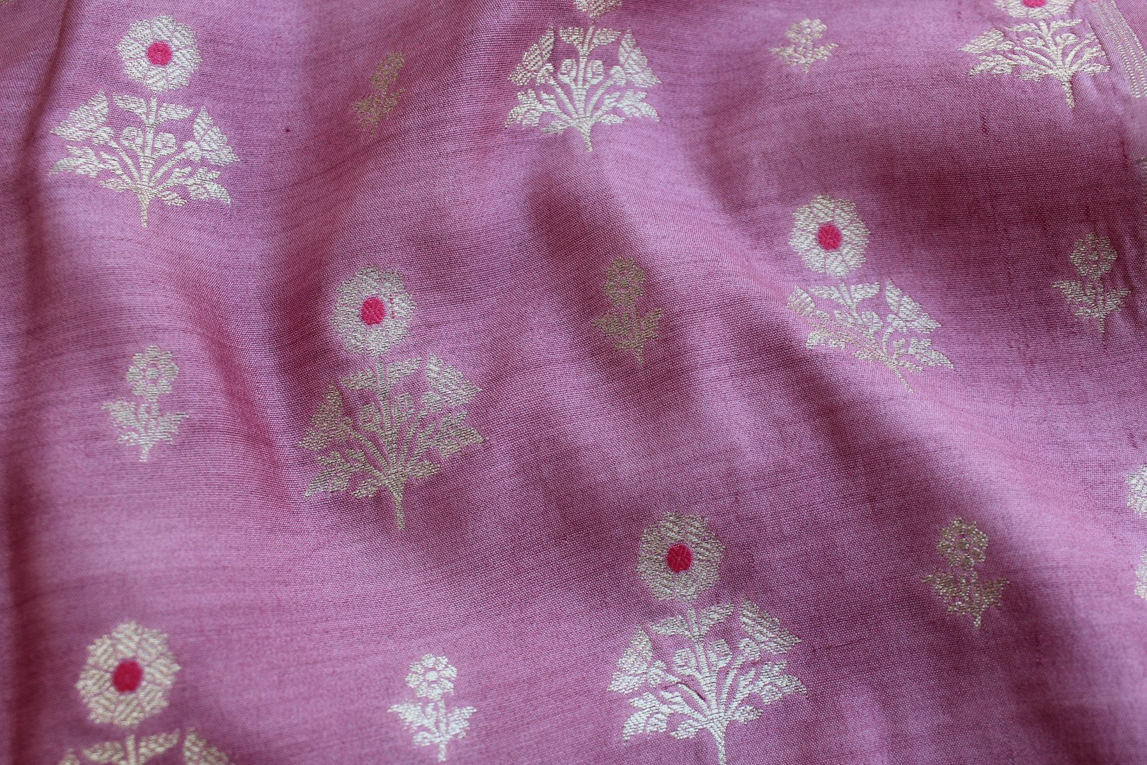 Pink Banarasi Chiniya Silk Suit Set