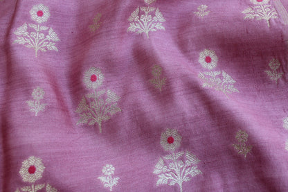 Pink Banarasi Chiniya Silk Suit Set