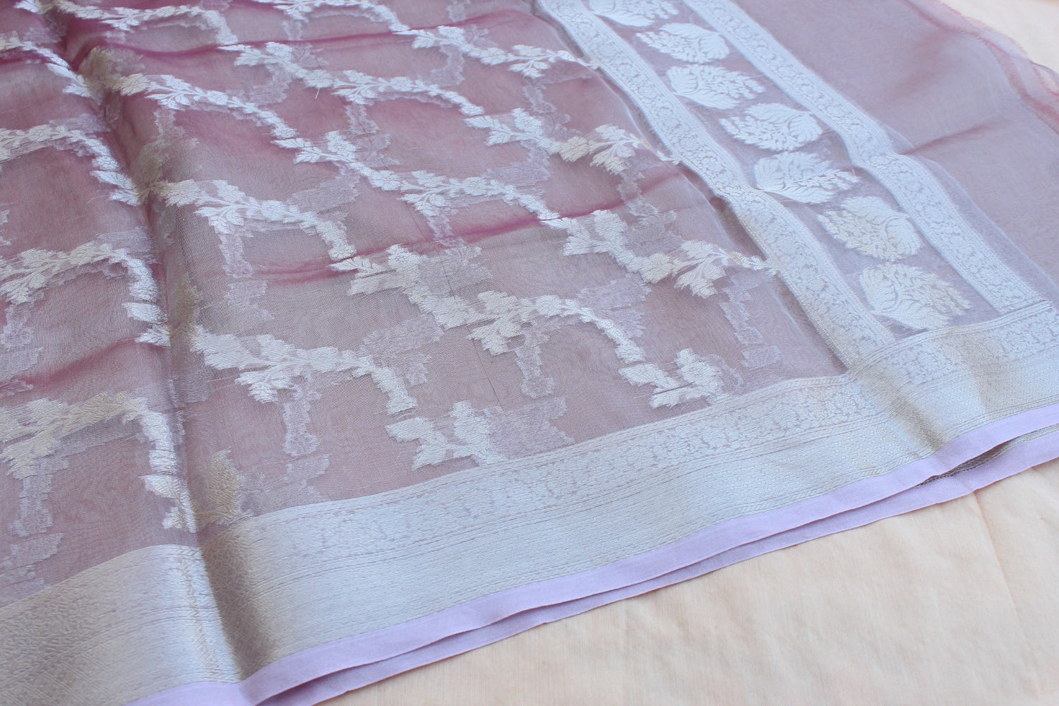 Pink Banarasi Chiniya Silk Suit Set