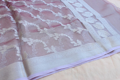 Pink Banarasi Chiniya Silk Suit Set