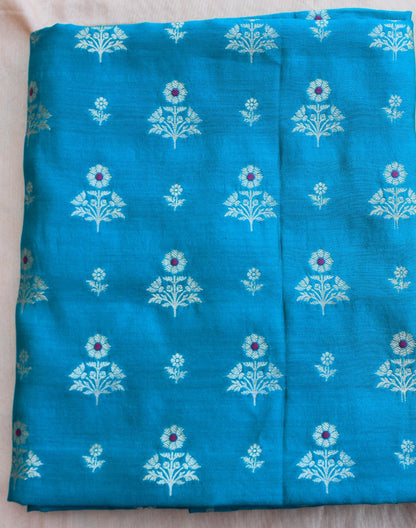 Rama Green Banarasi Chiniya Silk Suit Set