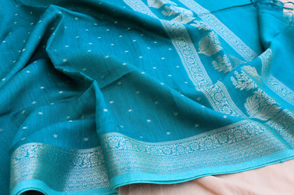 Rama Green Banarasi Chiniya Silk Suit Set