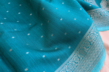 Rama Green Banarasi Chiniya Silk Suit Set