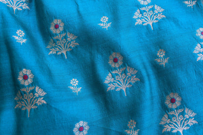 Rama Green Banarasi Chiniya Silk Suit Set