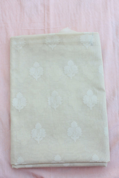 Beige Banarasi Cotton Suit Set