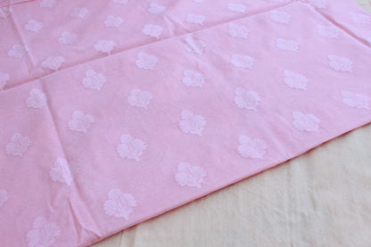 Pink Banarasi Cotton Suit Set