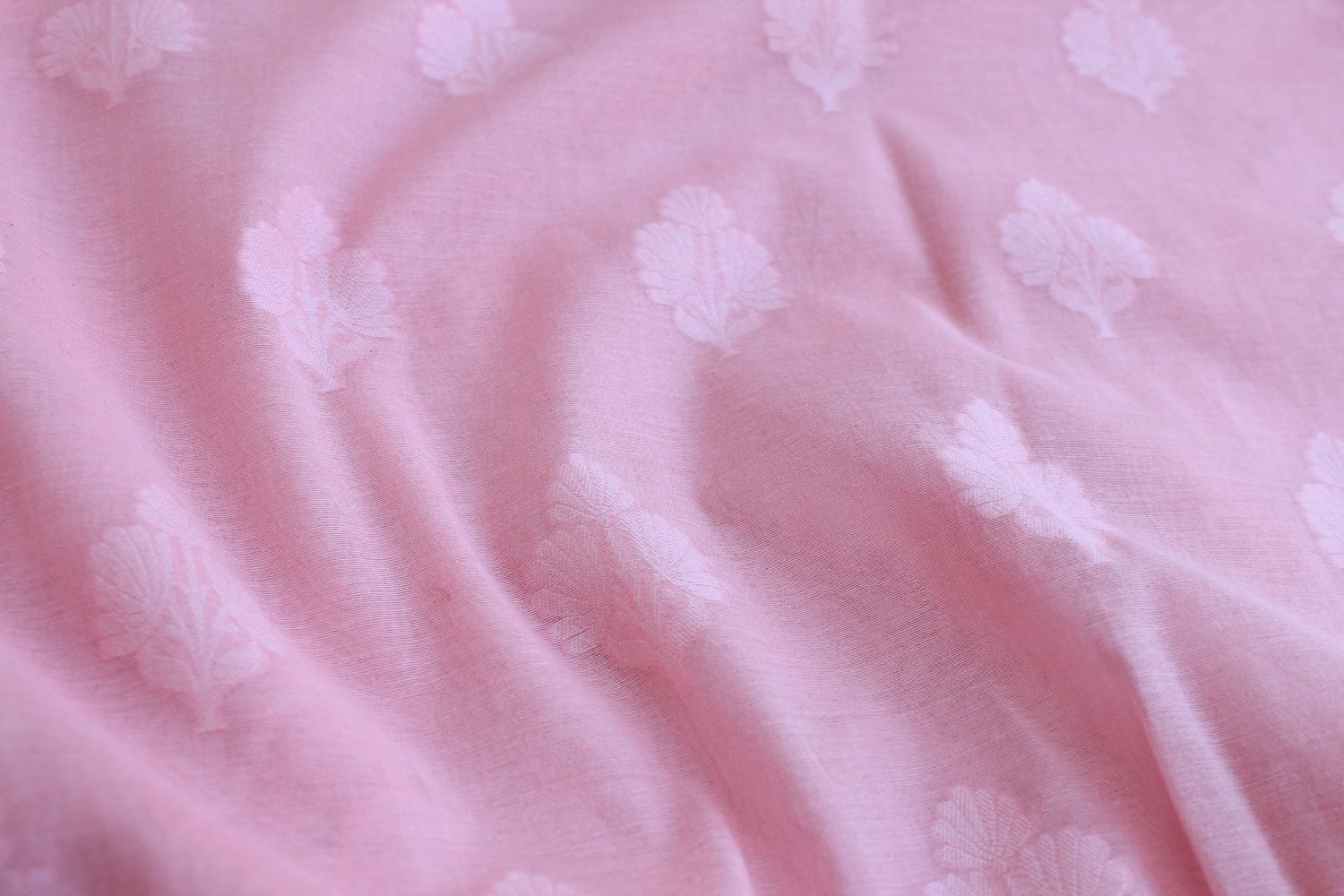 Pink Banarasi Cotton Suit Set